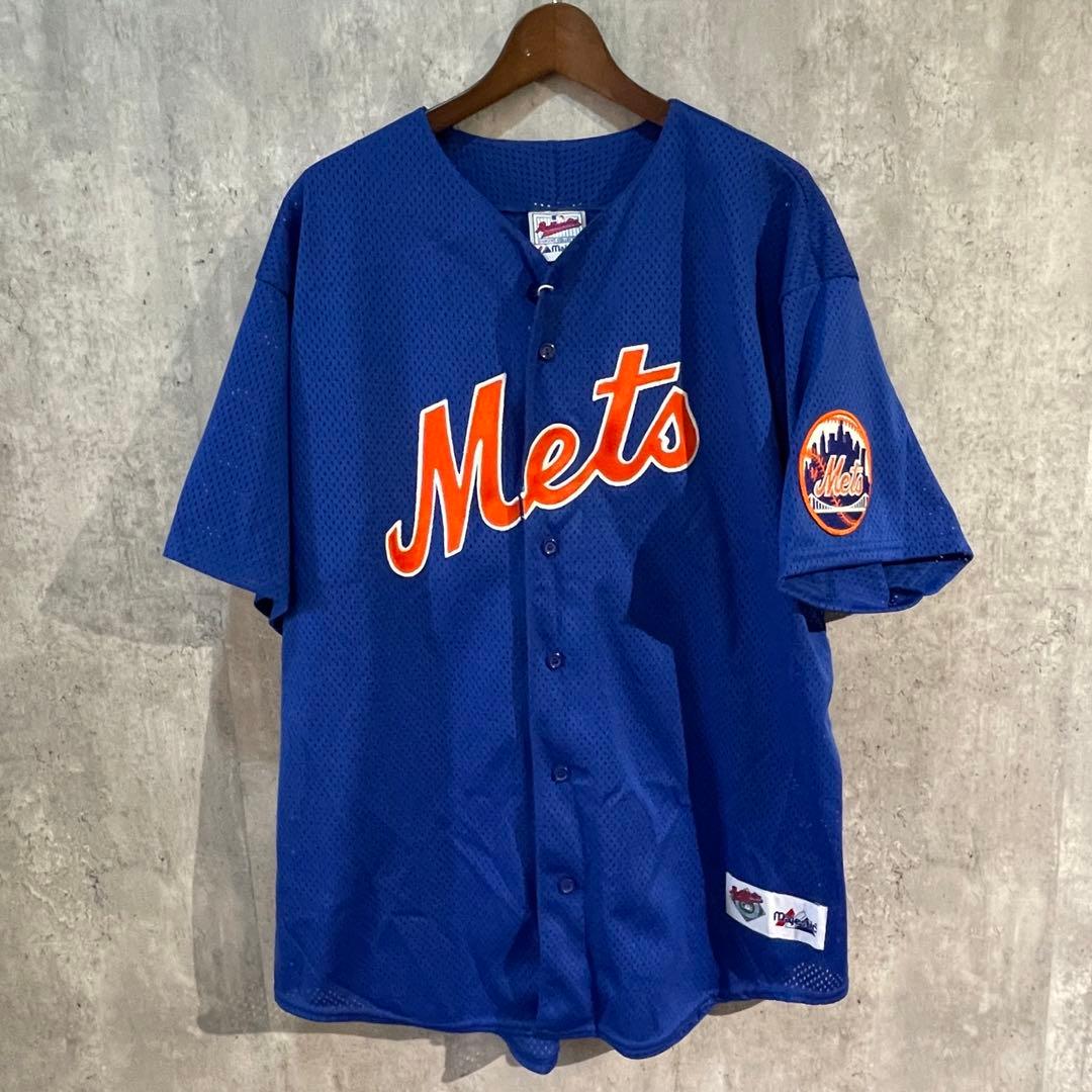 90's majestic 野茂英雄　ユニフォーム　ニューヨークメッツ　XL