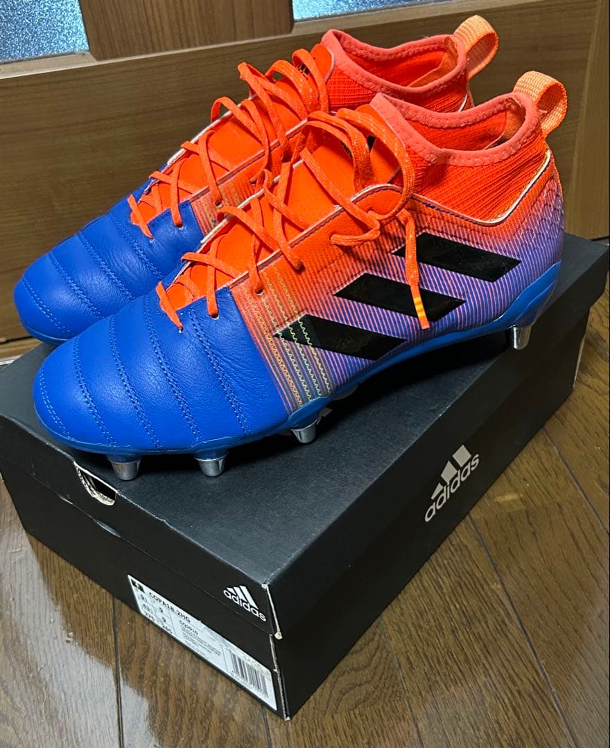 【新品未使用・サイン入】アディダス ラグビースパイク カカリXケブラー2 SG