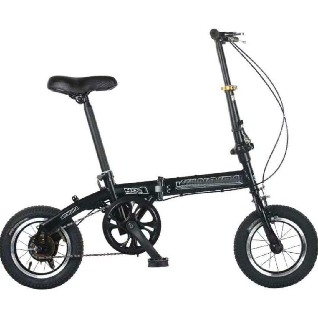 WANIDA 自転車　折りたたみ自転車　クロスバイク　12インチ　ブラック