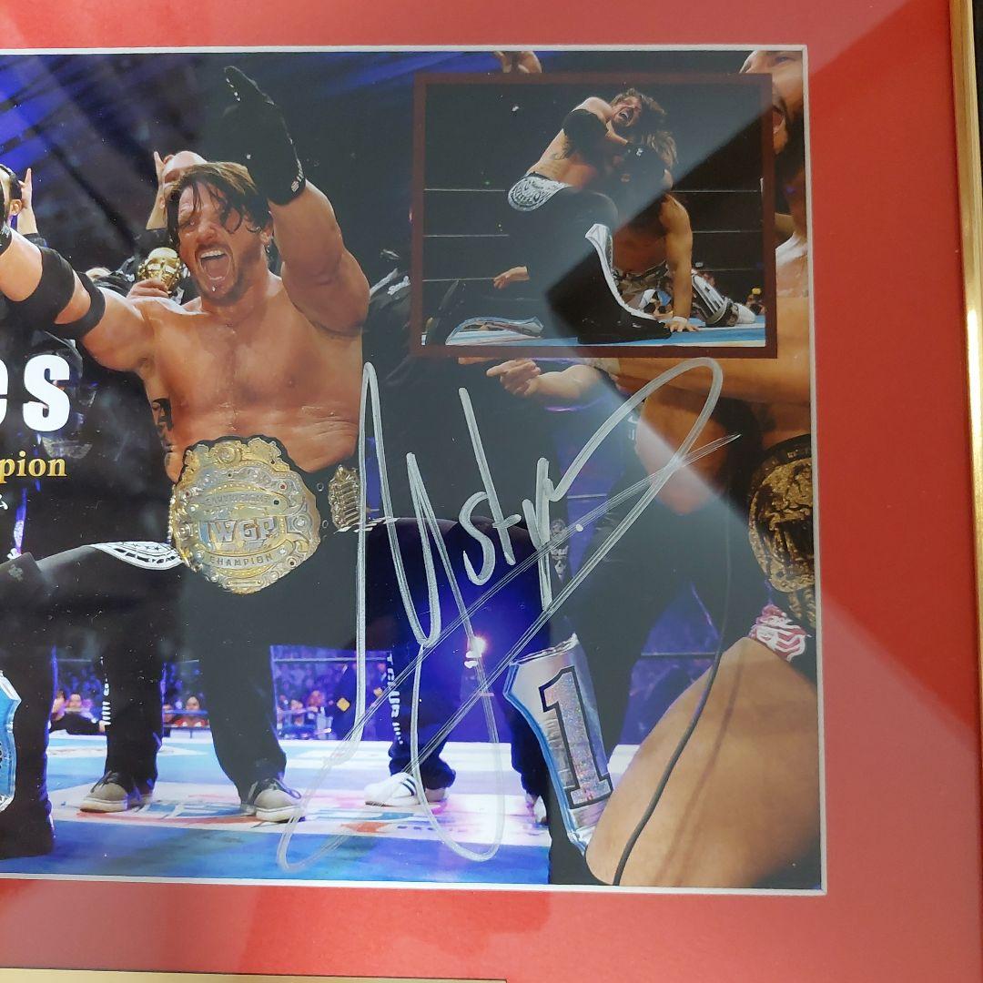 WWE　(元新日本プロレス) AJスタイルズ 直筆サイン入りフォトフレーム