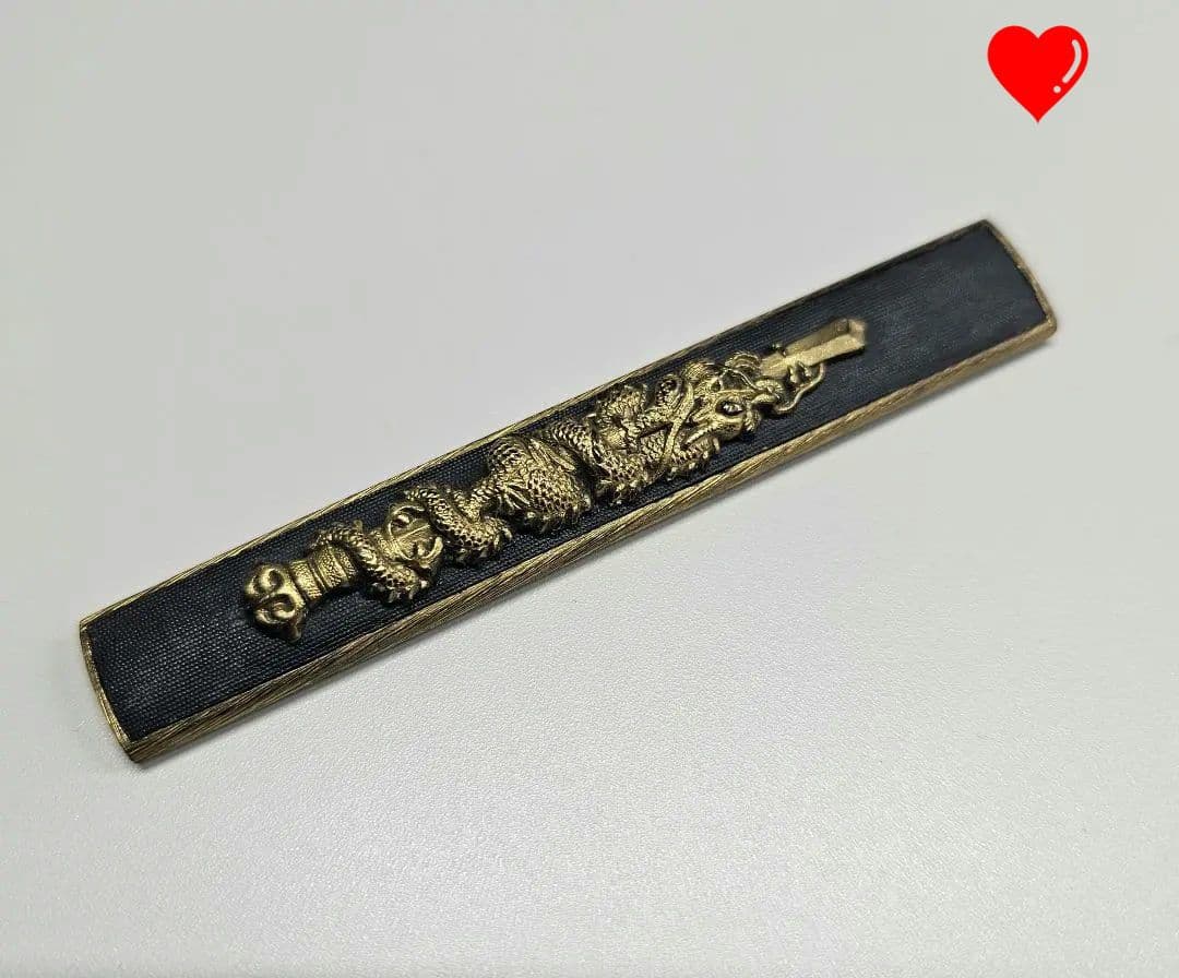 【美品】小柄　倶利伽羅　龍図独鈷