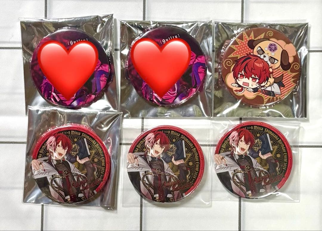 しまさか BD 2024 となりの坂田 シクレ 等身 デフォ 缶バッジ