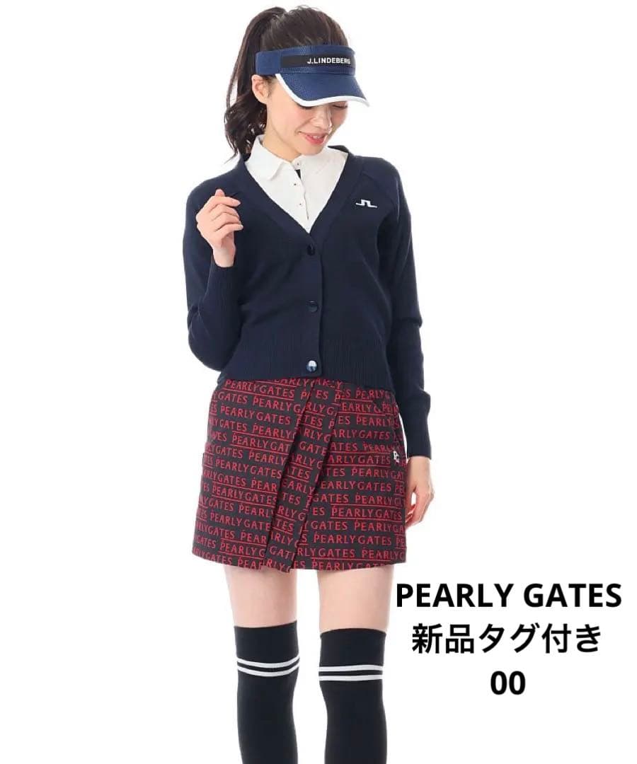 定価30800円 新品！パーリーゲイツ メゾンロゴ ラップ風スカート 00