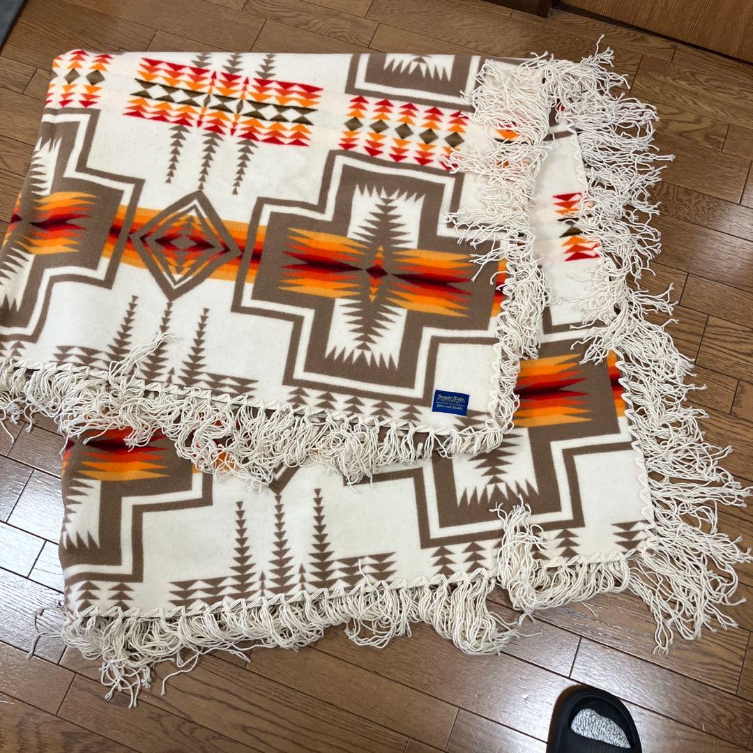 【はなちゃん】PENDLETON Beaver ブランケット　アメリカ製