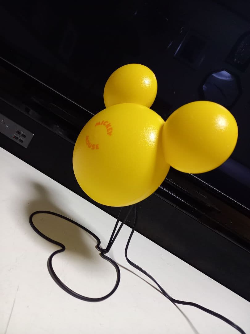 レア　1980's　ポストモダン　サンキョー　イエロー　ミッキーマウス　ランプ