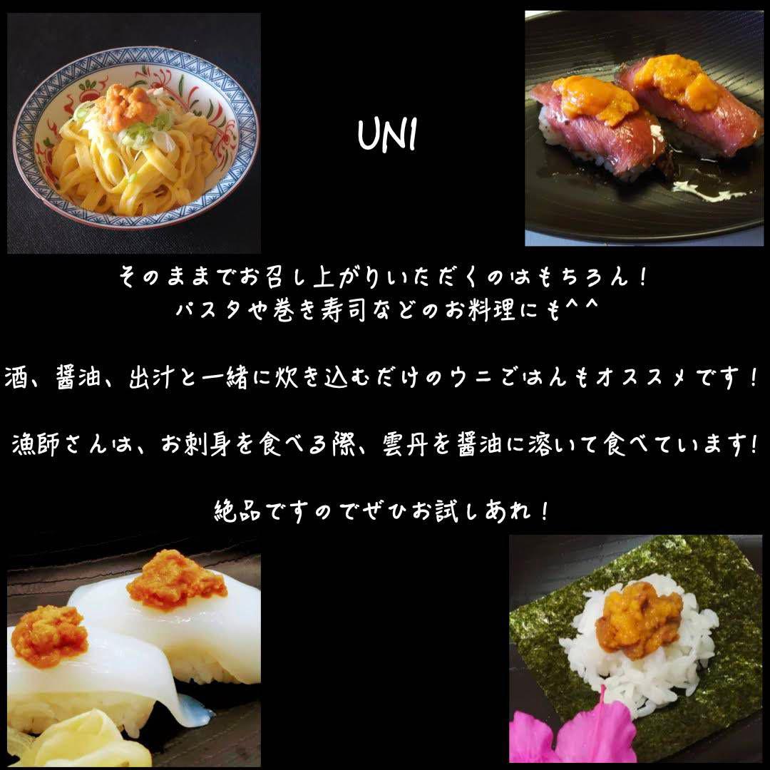 うに最安値塩雲丹10本13980円.1本1398円.送料込無添加うに雲丹.