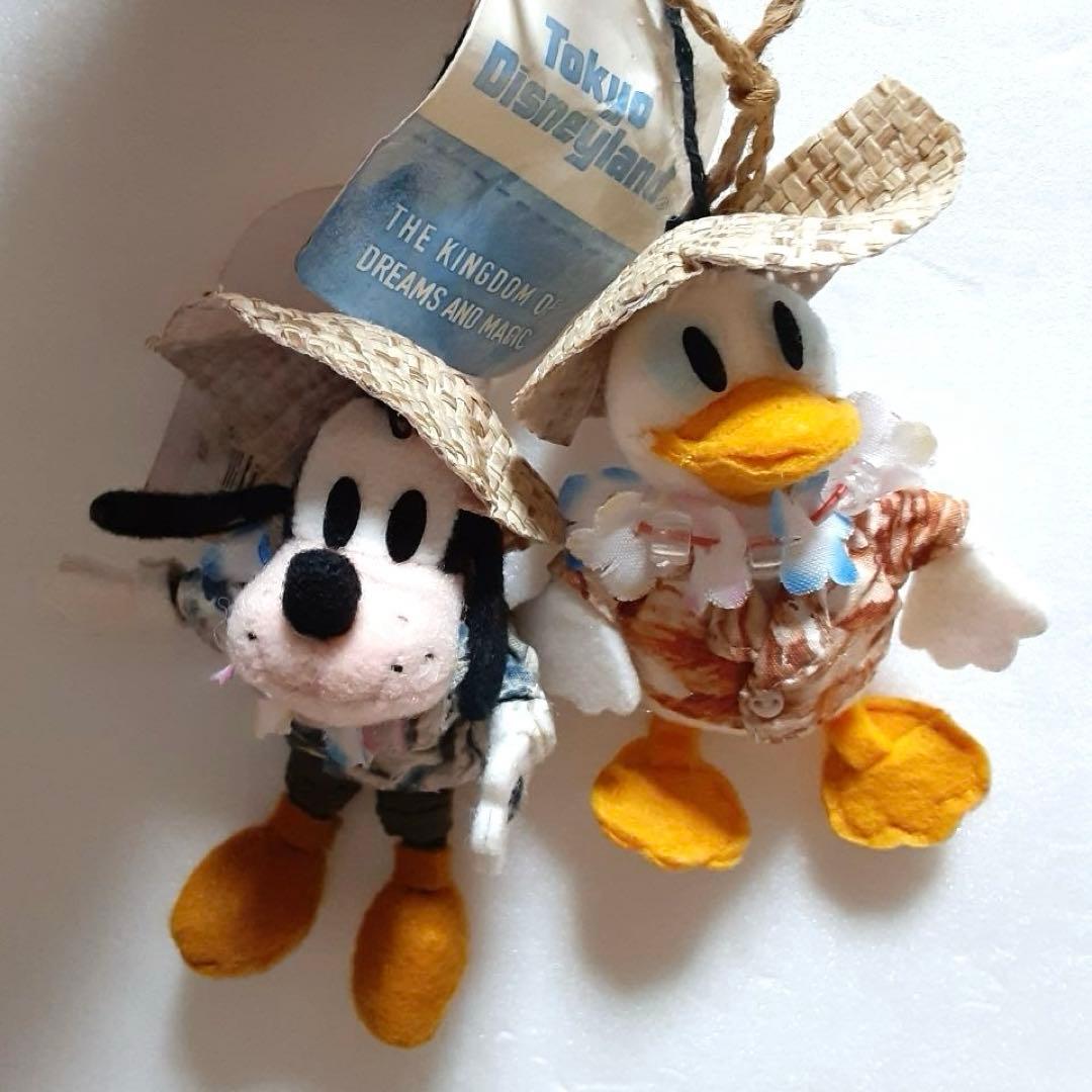東京ディズニーランド ぬいぐるみストラップ グーフィー ヒューイ　レア