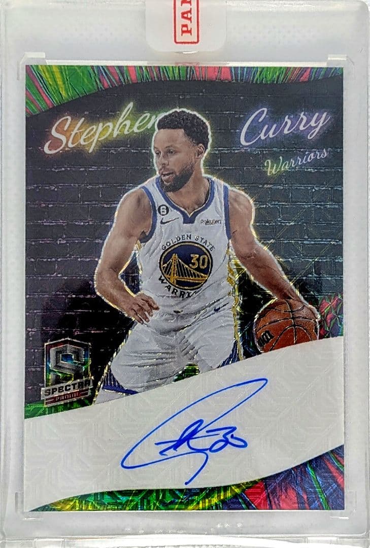 直筆サイン Panini Spectra ステファン・カリー オンカードオート