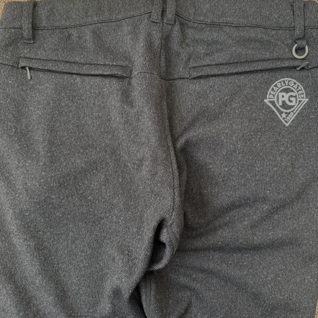 裏起毛　パーリーゲイツ　ジョガーパンツ　XL〜XXL グレー　ロゴサイドライン
