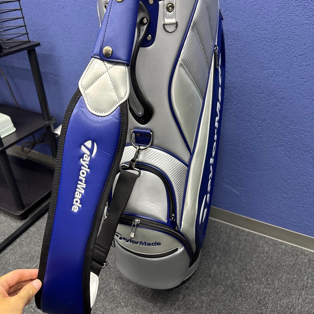 TaylorMade ゴルフ　キャディーバッグ 青/銀　9.5