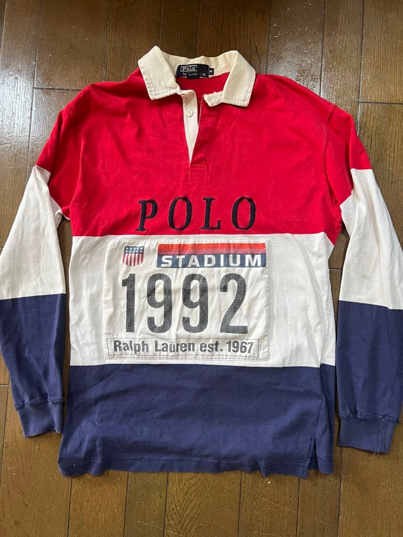 オリジナル 当時物 ラルフローレン 1992 vintage ラガーシャツ