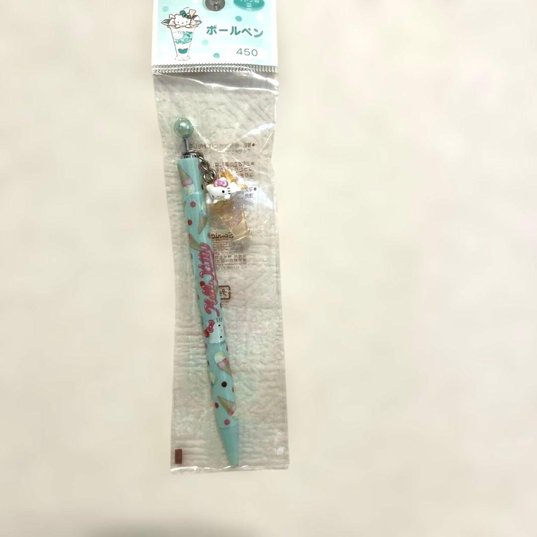 レア‼️キティパーラーパフェチャーム付きアイスクリームデザイン ボールペン
