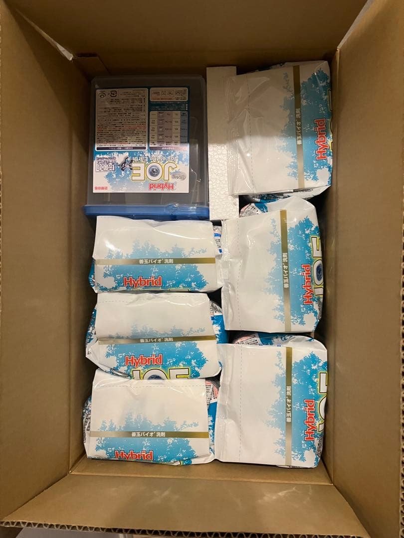 善玉バイオ洗剤「“浄”抗菌プラスハイブリッド」1.3kg6袋&専用ケース付き