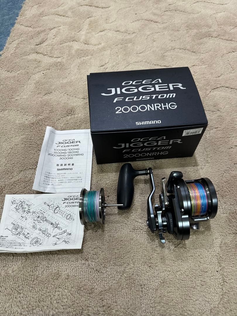 中古　シマノ　オシアジガー　F CUSTOM 2000NRHG スペアスプール