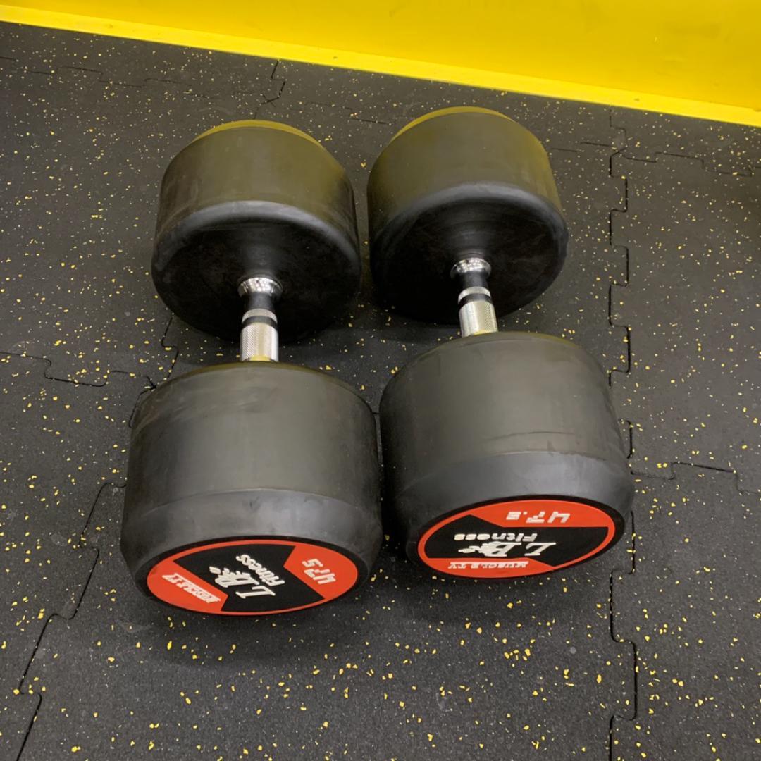 ラバーダンベル　45kg 2個