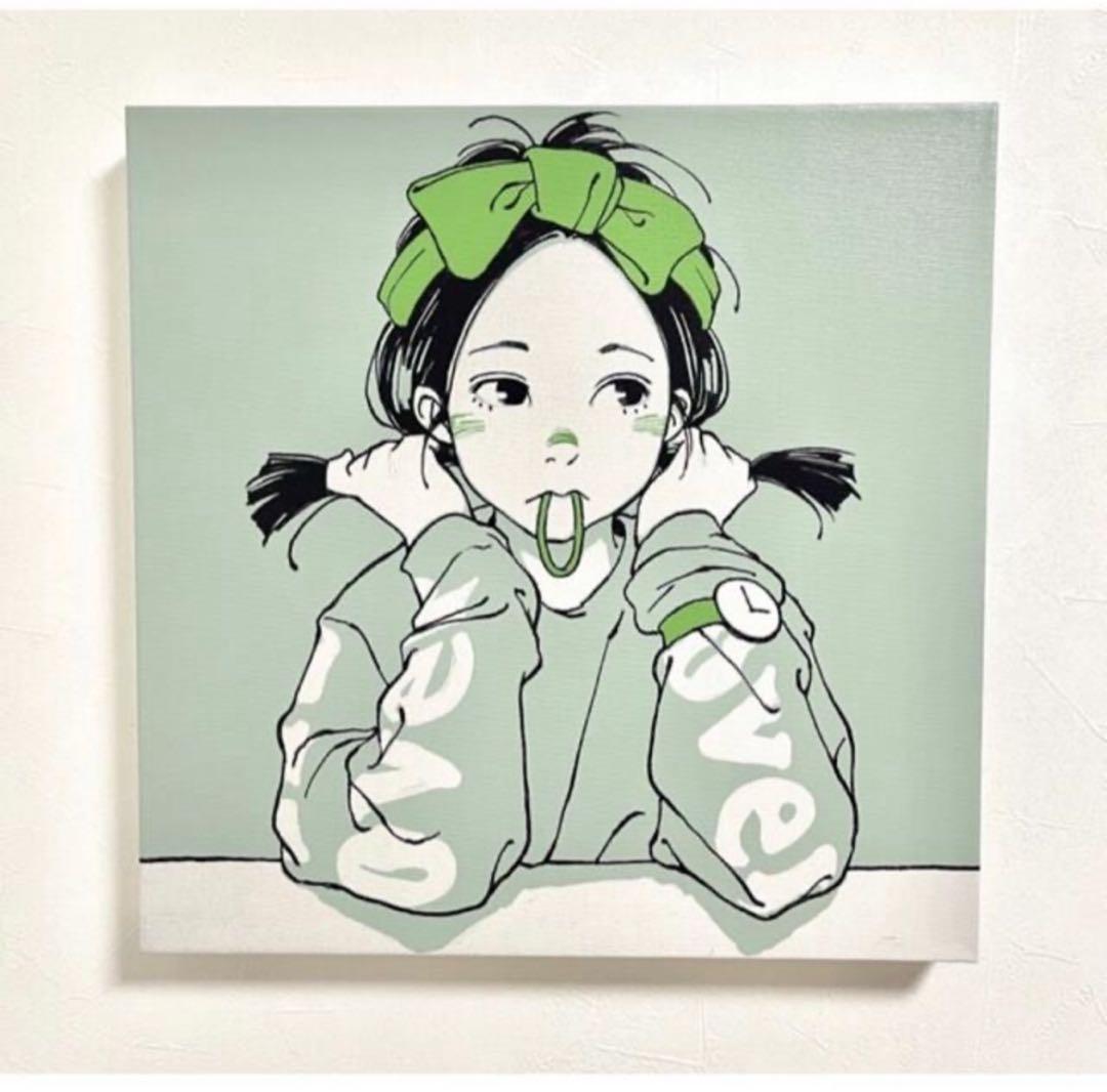 古塔つみ over print POP ART canvas mint ED5