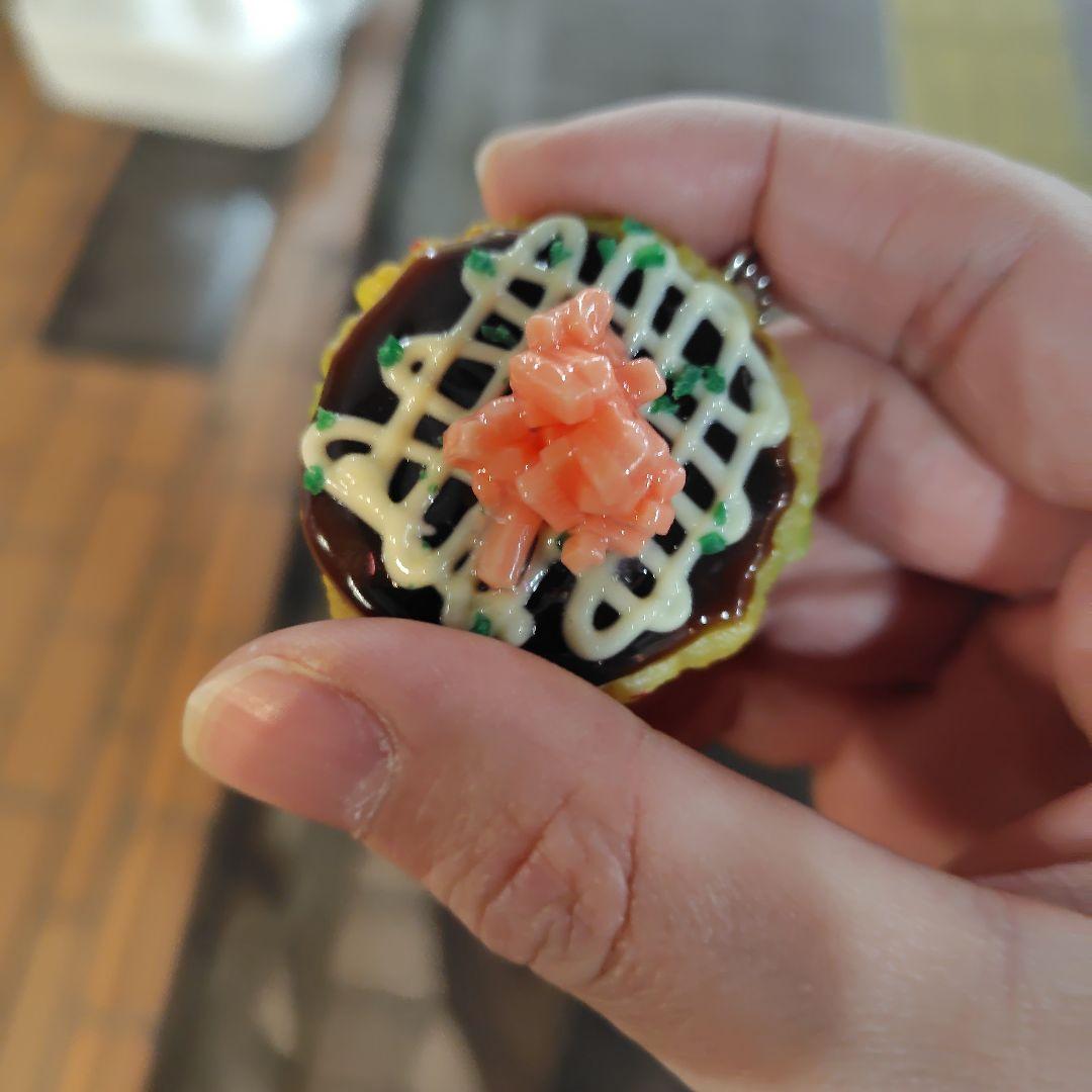 お好み焼きデザイン アクリルキーホルダー