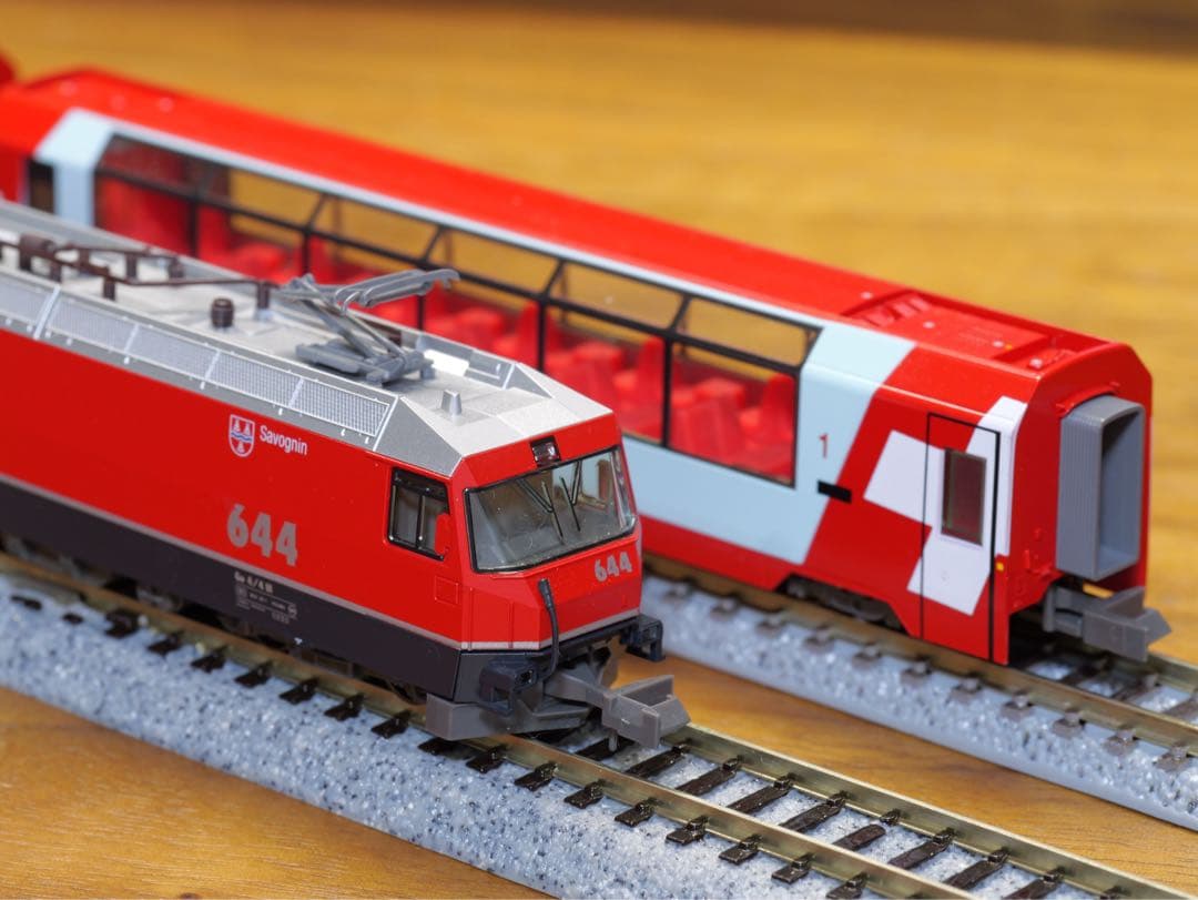 カトー　Nゲージ　レーティッシュ鉄道　アルプスの氷河特急　基本セット