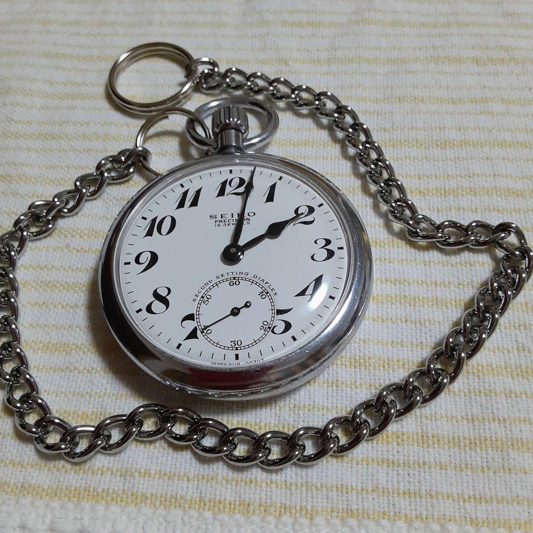 19セイコーSEIKO PRECISION 懐中時計 15石 1969年稼働品