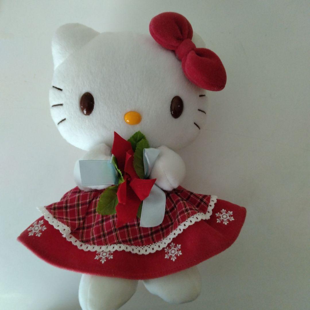 サンリオ　ハローキティ　ポインセチア　ぬいぐるみ　【レア】【レトロ】