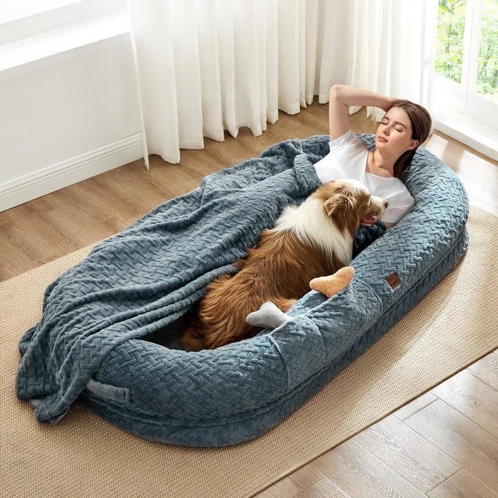 新品未使用★大型犬ヒューマンドッグベッド人間＆犬用ベッド 簡易ベッドにも