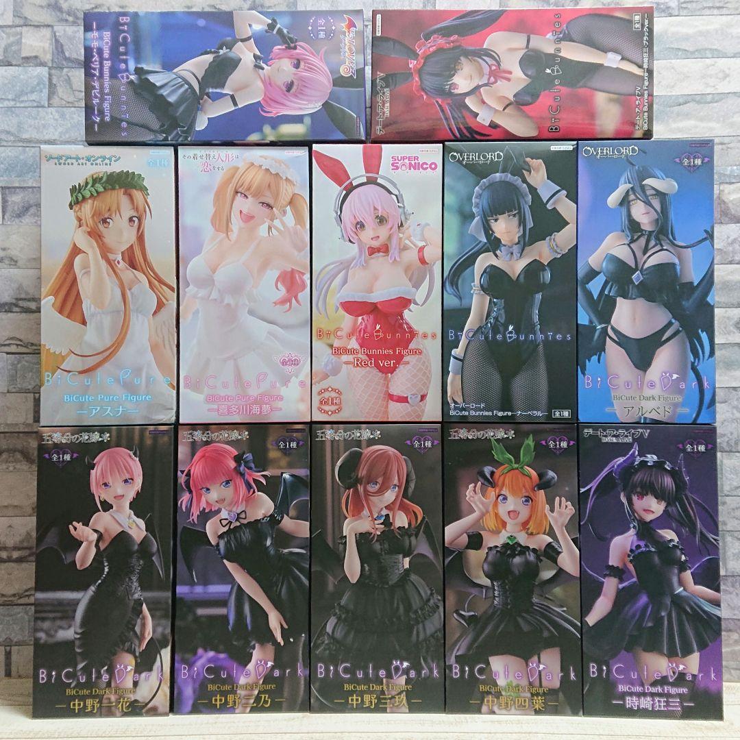 BiCuteフィギュアまとめ売り 五等分 時崎狂三 ナーベラル 喜多川海夢 モモ