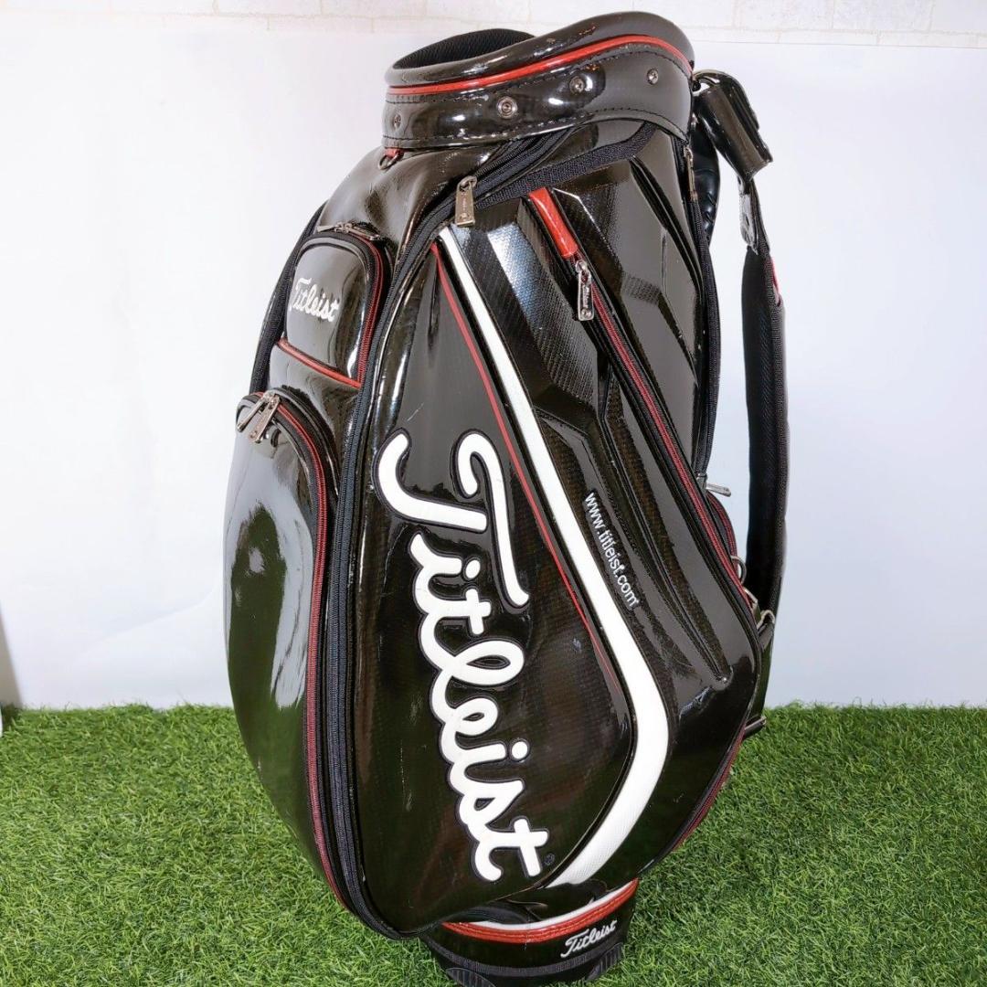 Titleist タイトリスト 3点式 エナメル ゴルフ キャディバッグ
