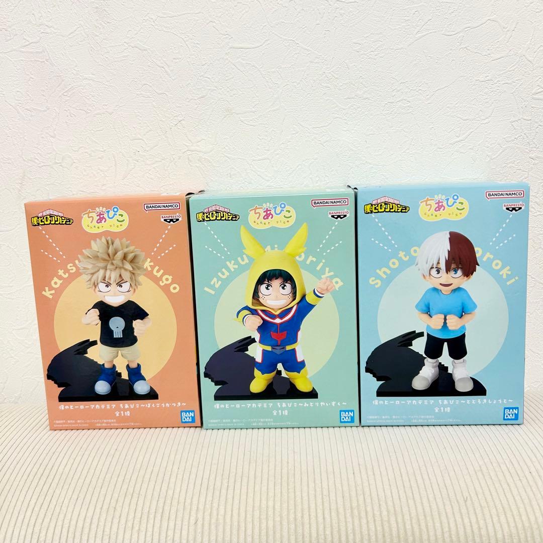 僕のヒーローアカデミア ちあぴこ 緑谷出久 爆豪勝己 轟焦凍 3種セット