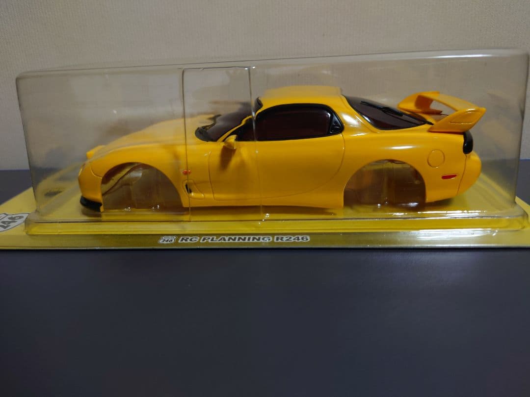 ま*ん様 京商ミニッツボディ マツダRX-7 FD3S イエロー R246-11