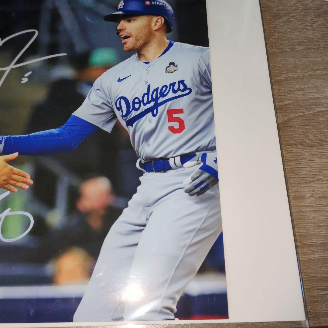 休日セール　大谷翔平 フリーマン　直筆サイン 入り　写真　かなりお得