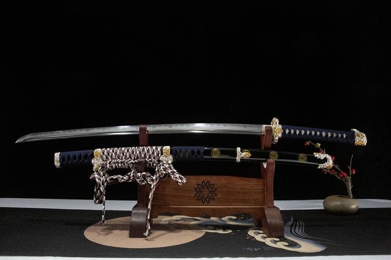 二色獅子太刀 日本刀 模造刀 居合刀 武士道 武蔵 鑑賞用 手鍛造打