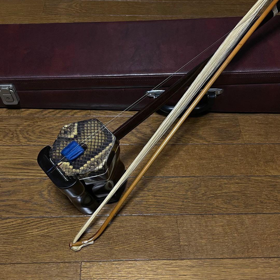 中国 二胡 黒檀　ER−800　付属品セット