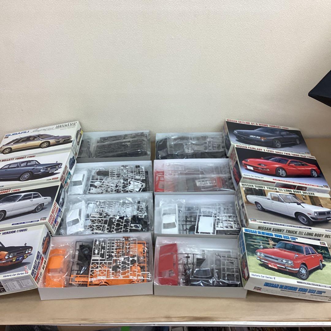 ハセガワ模型 1/24スケール 旧車・名車プラモ 8点セット 未組立品