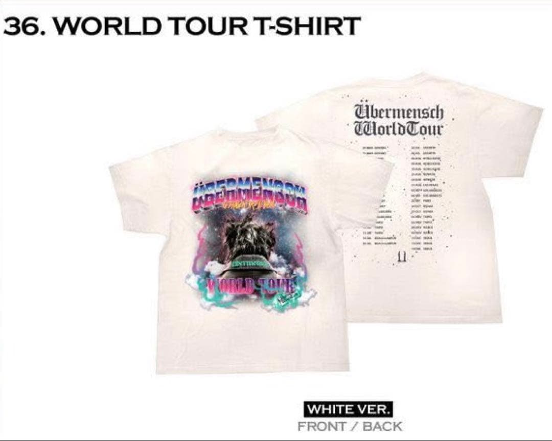 GDRAGON Übermensch INSEOULENCORE 公式 Tシャツ