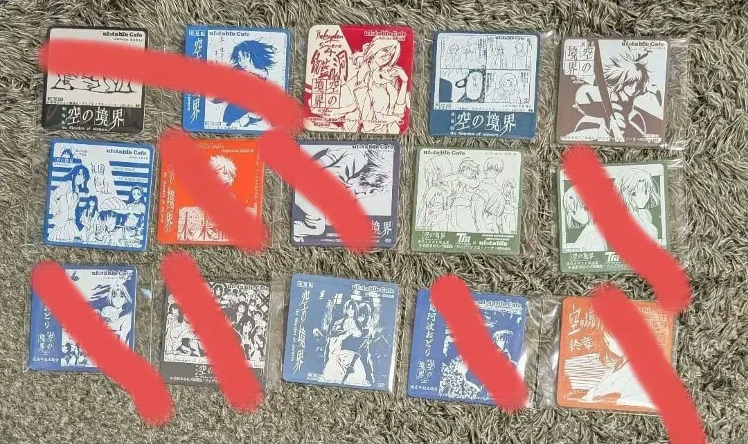 【バラ売り可】空の境界 コースター 35種類 両儀式 ufotable