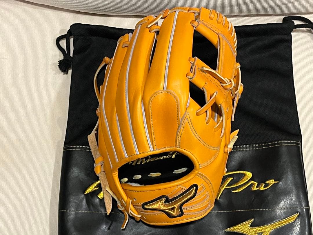 【極美品】MizunoPro ミズノプロ オーダー 軟式内野用グラブ サイズ10