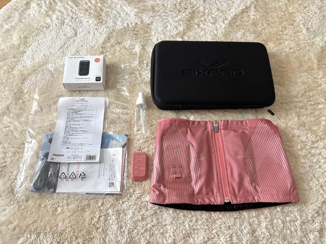 シックスパッド パワースーツ コアベルトPINK Mサイズ/SIXPAD