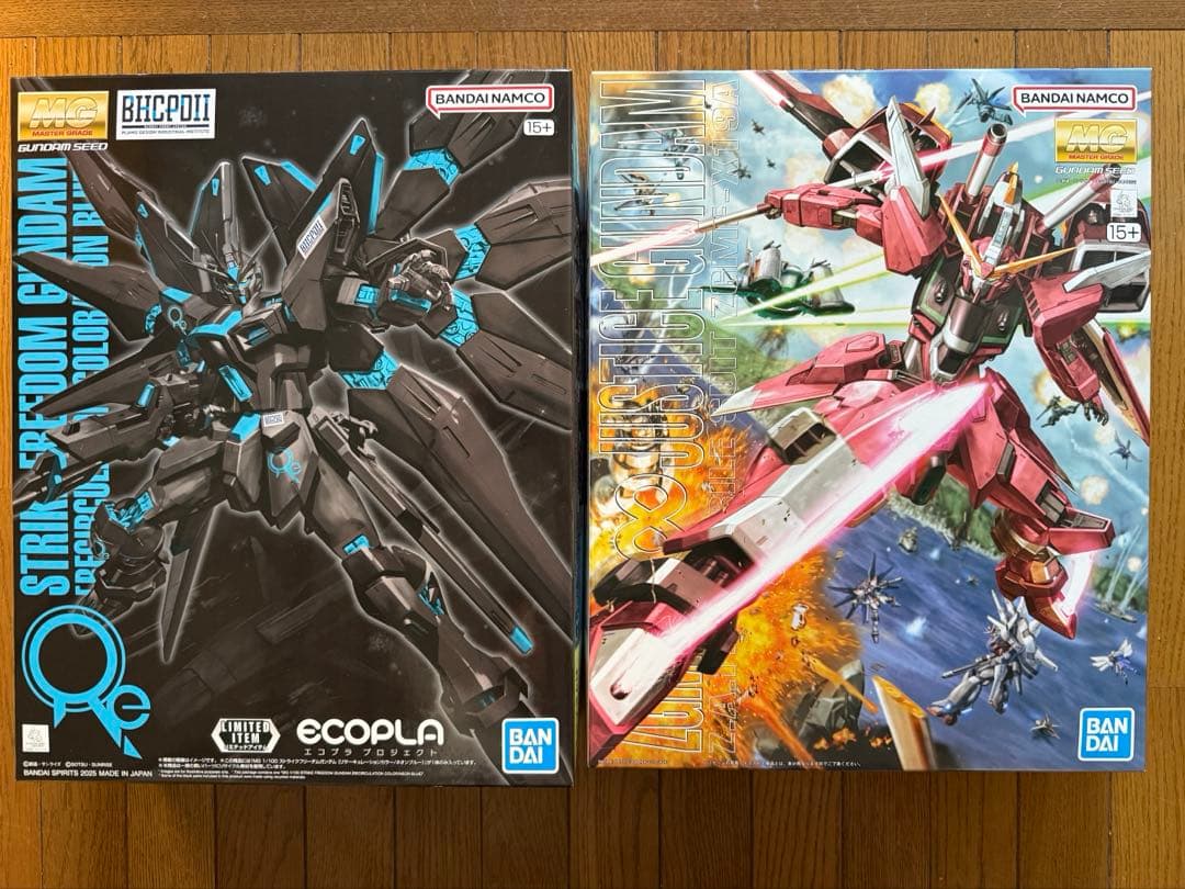 む*ぎ様 MG 1/100 ストライクフリーダム ＆ インフィニットジャスティス