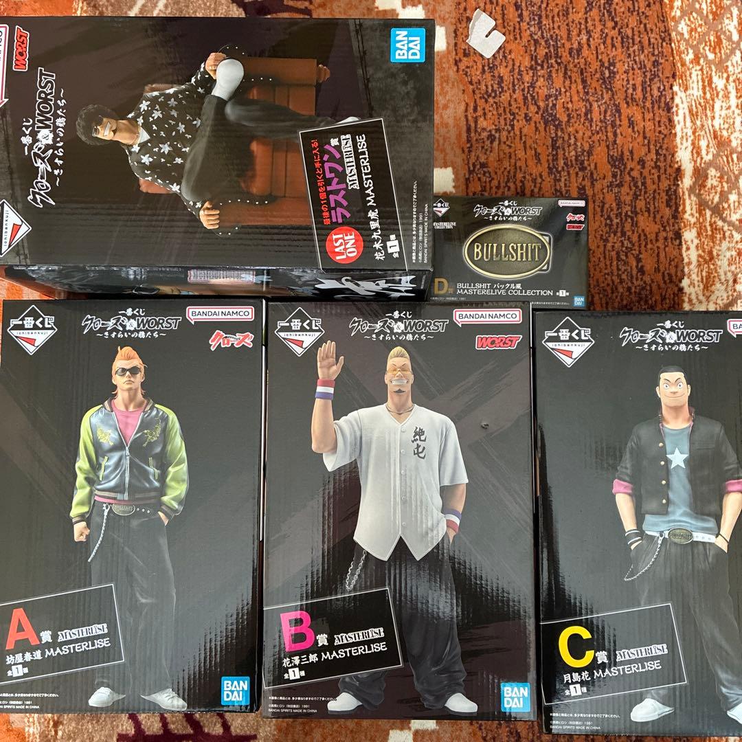 クローズ＆ワースト　一番くじ　ABCDラストワン賞　フィギュアコンプセット
