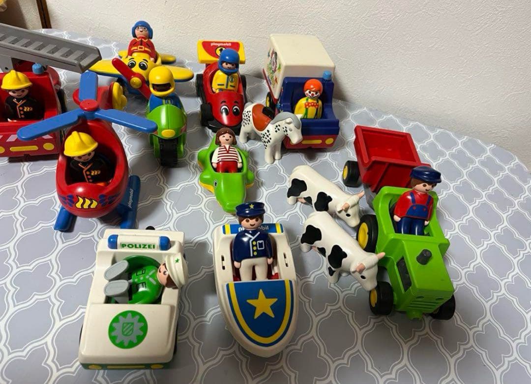 プレイモービル　123 playmobil　乗り物　ハウス　お家　まとめ売り人形