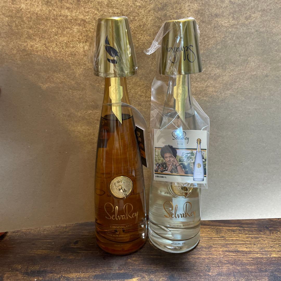 SelvaRey ショットグラス付きチョコレートラム & ホワイトラム2本セット