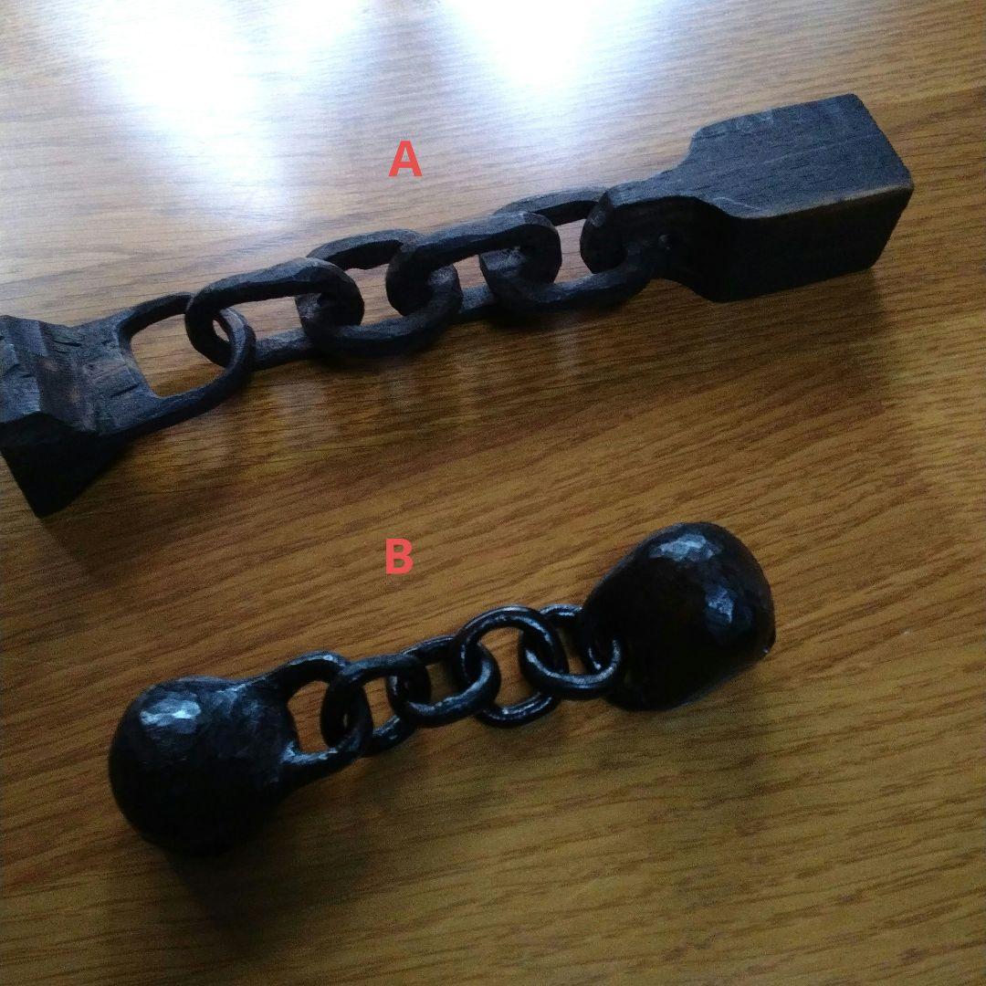 ● 鎖彫り　2品セット商品　／　ハンドメイド作品　【未完成品】