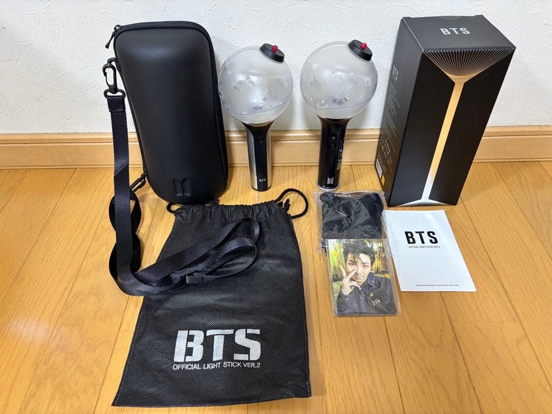 BTS✨公式ペンライト ver.2＆ver.3 ＆アミボムケース