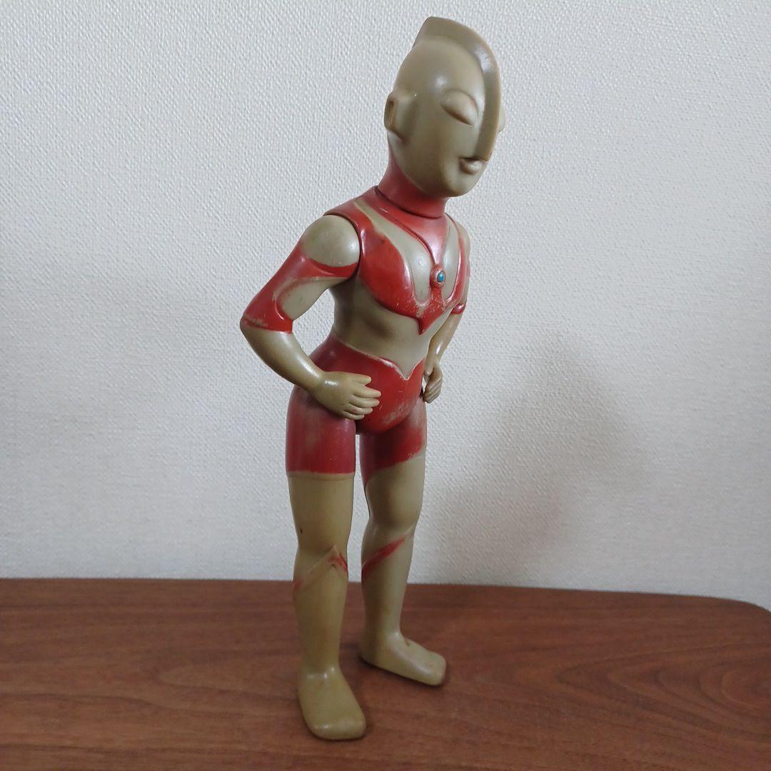 当時もの　希少ブルマァク製　285㎜「ウルトラマン」ソフビフィギュア