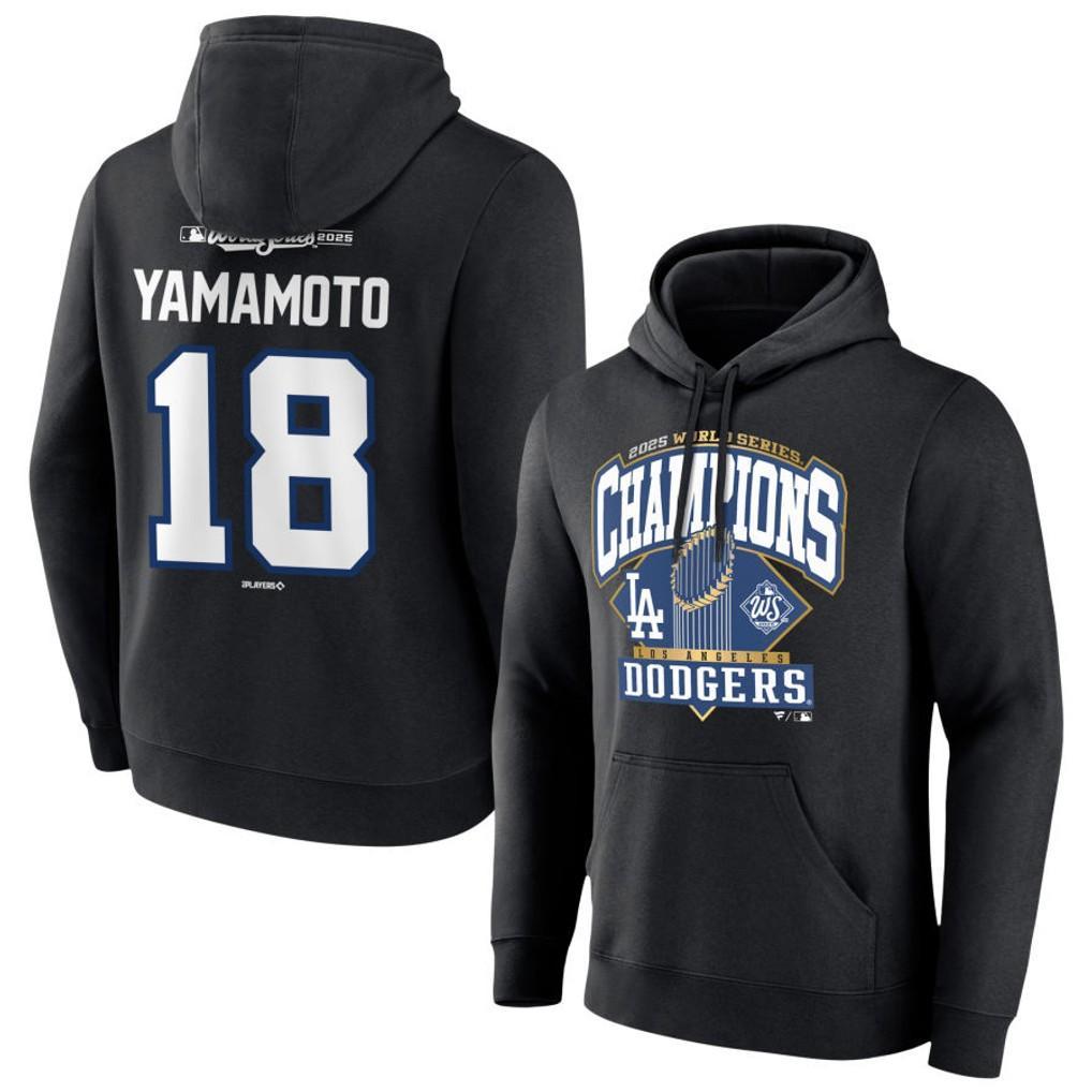山本由伸18WS2025チャンピオントロフィーBLACKフーディーL/US限定品