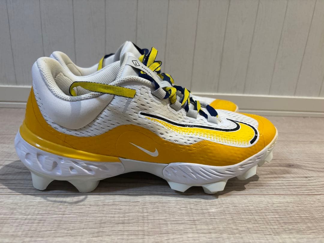 NIKEポイントスパイク イエロー/ホワイト28.5