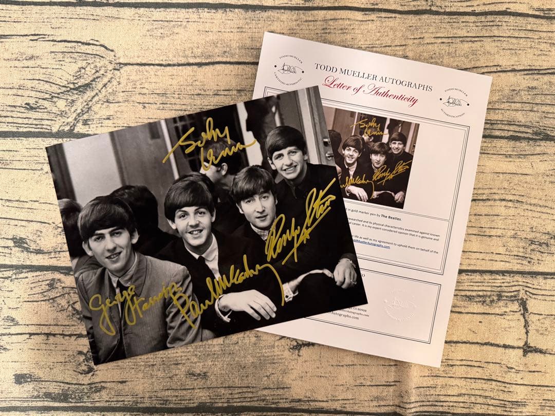 The Beatles 直筆サイン写真