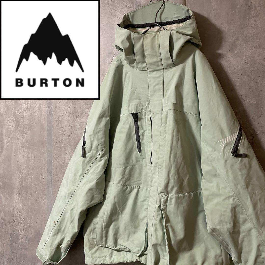Burtonバートンスキーウェアスノーボードジャケットパーカーフード付き刺繍ロゴ