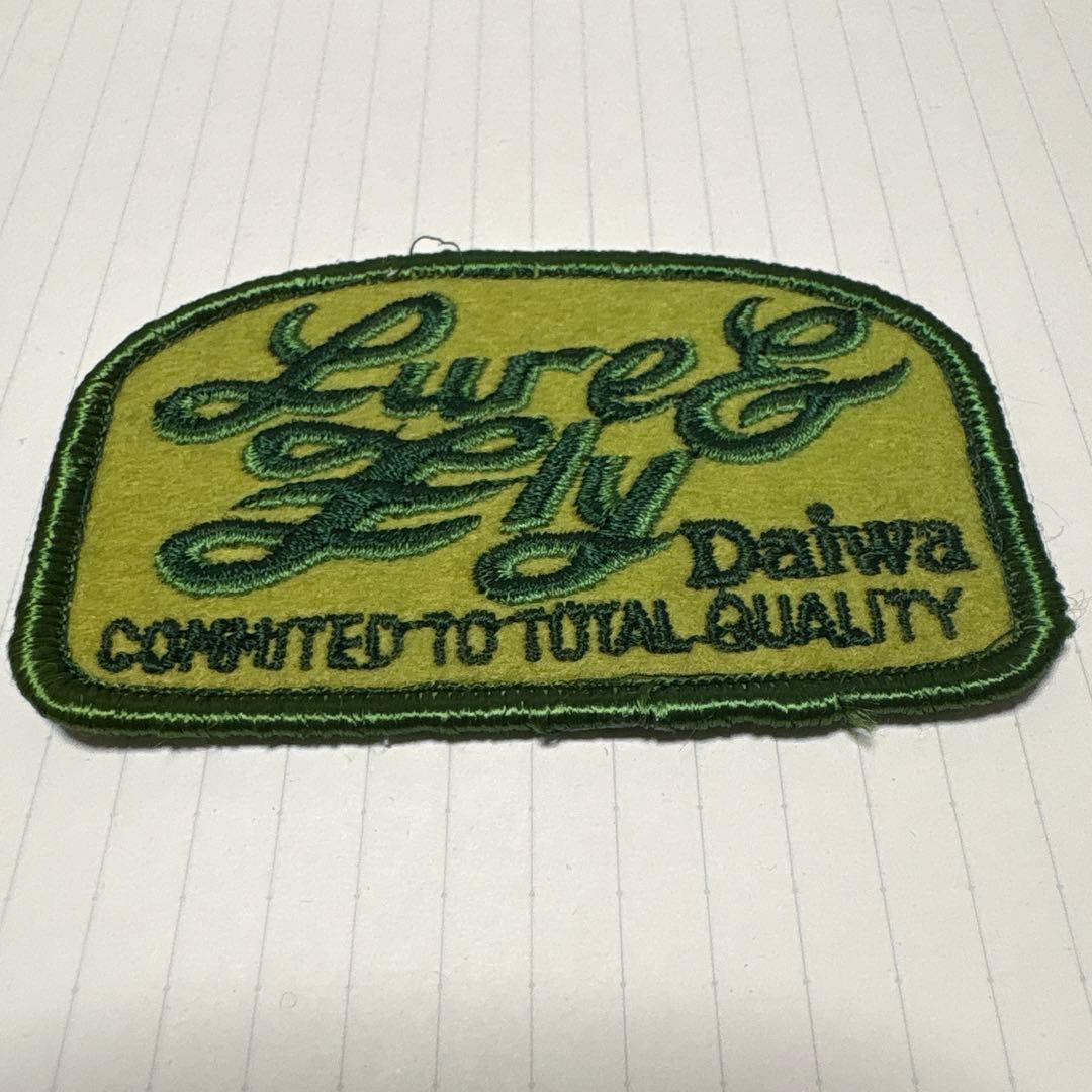 オールド Daiwa 刺繍パッチ 緑色 レア