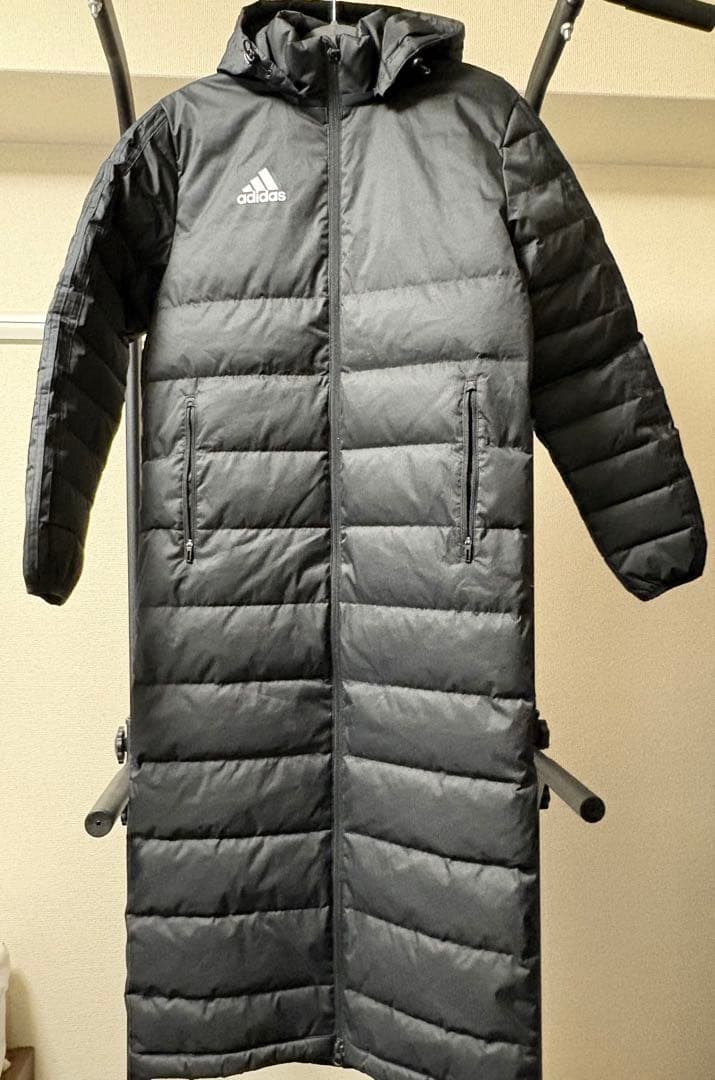 adidas ブラック ベンチコート Mサイズ